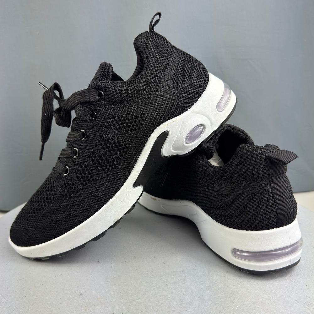Orthora Footwear Pro Women Size 9.5 Black Knit Cushion Orthopedic Walking Shoes